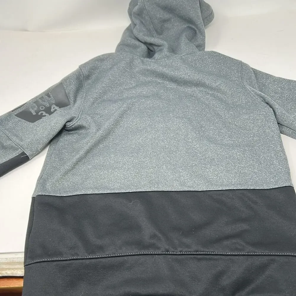 Reebok Boys Gray & Black Full Zip Hoodie with 2 Pockets Size 6